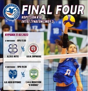 ΕΣΠΑΑΑ: Final Four Κοριτσιών Κ18 εκτός Συναγωνισμού 3 (27/2 – 6/3)